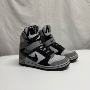 Nike Super High Dunk Gray and Black Sneakers